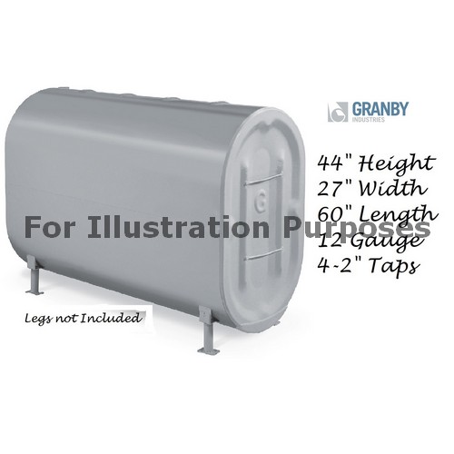 Granby 12 Gauge Steel Oil Tank Residential Vertical 275 Gallon 44 X 27