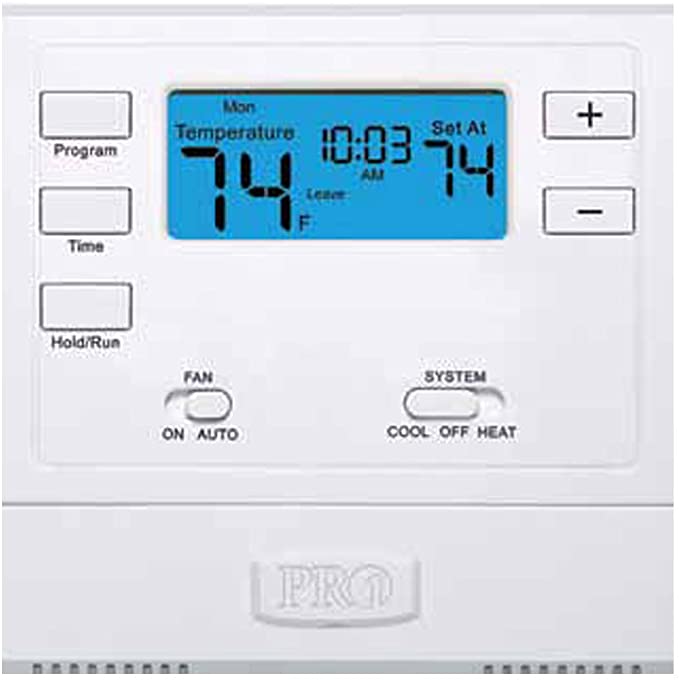 Elect Programmable Digital Thermostat PRO1 T705  Single Stage AC Temperature C 