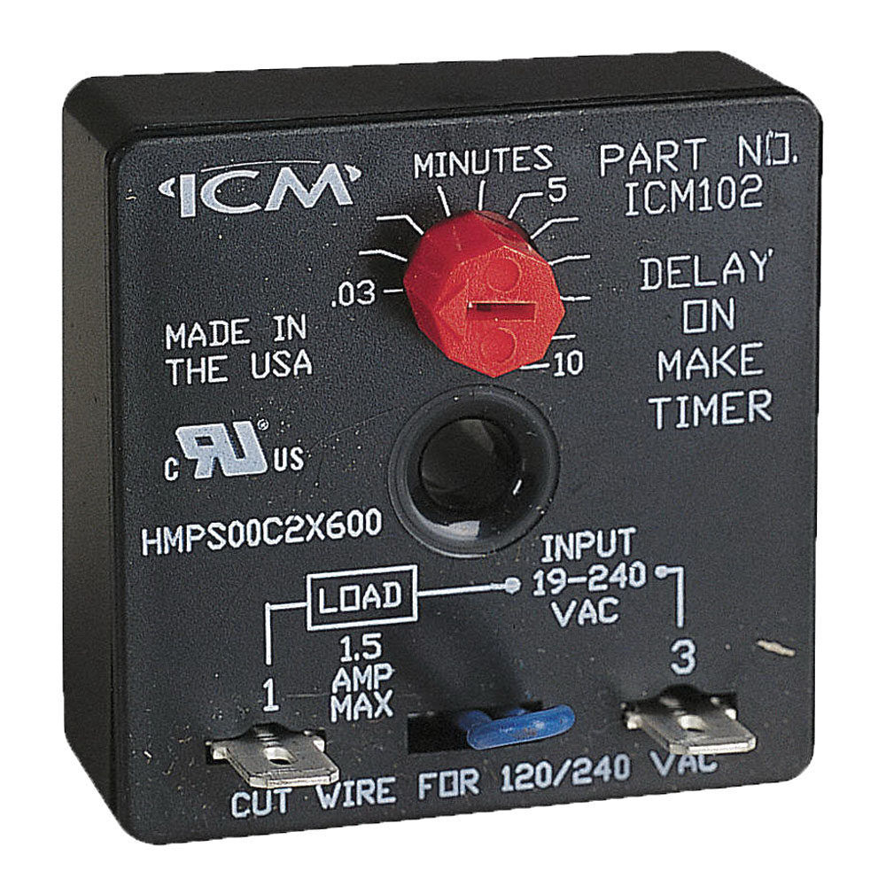 ICM Controls Icm201 Delay on Break Timer With 5 Minute Fixed Timing for sale online 